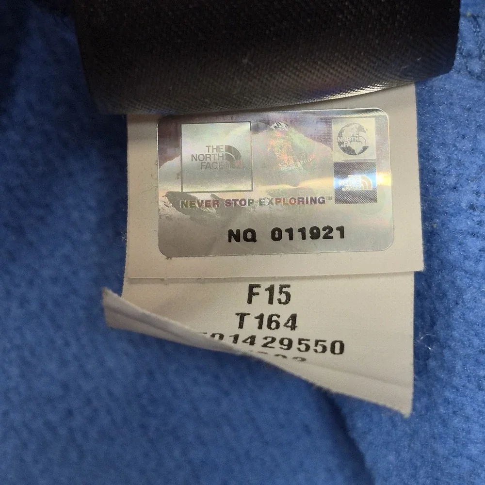 The North Face Jacket Mens XXL Blue 1/4 Zip Fleece Pullover Sweater  CUG0